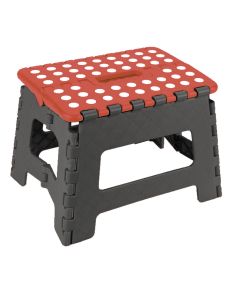 Sgabello pieghevole rosso/grigio
