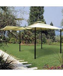 Domo Mea Gazebo - Antracite e Ecr - 3x3 m