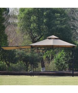 Domo Mea Gazebo - Antracite e Ecr - 3x3 m