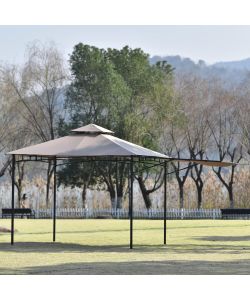 Domo Mea Gazebo - Antracite e Ecr - 3x3 m