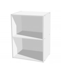 Libreria 2 ripiani 40 x 29 x 54 h cm bianco