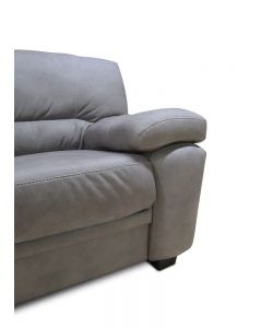 	Divano Due Posti Jupiter Beige in Nabuk 158x90x86 cm con Piedini