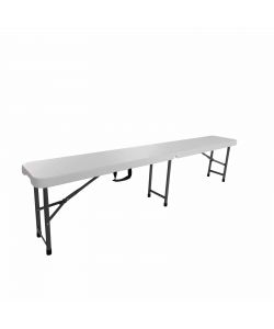 Panca Catering Pieghevole - Bianco - 182x28x43 cm