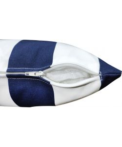 Cuscino da Esterno a Righe - Blue Navy - 43 x 43 cm
