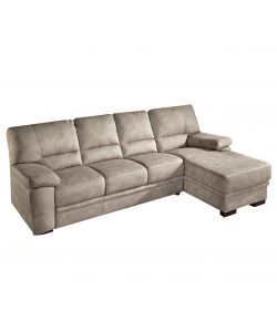 Jupiter Divano Letto Angolare Beige con Penisola Destra 284x90 cm