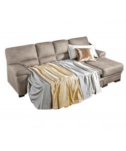 Jupiter Divano Letto Angolare Beige con Penisola Destra 284x90 cm
