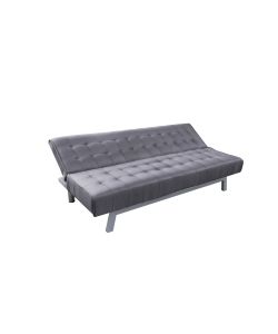 Domo Mea Divano Letto Clic Clak 3 Posti Light Grey - Misure 180x80x77 cm