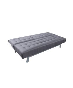 Domo Mea Divano Letto Clic Clak 3 Posti Light Grey - Misure 180x80x77 cm