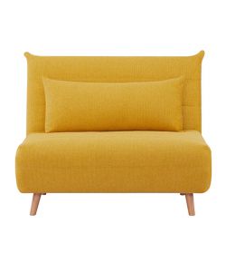 Domo Mea Poltrona Letto Gialla Design Scandinavo - Tessuto Moderno 76x80x74 cm