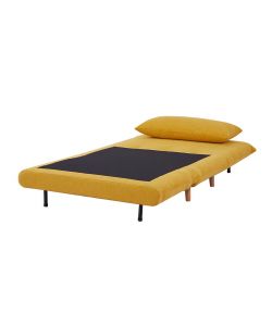 Domo Mea Poltrona Letto Gialla Design Scandinavo - Tessuto Moderno 76x80x74 cm