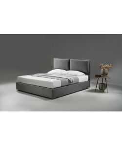 Letto Contenitore Con Cuscino Grigio