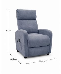 Domo Mea Poltrona Reclinabile Vibromassaggiante Grigia - Comfort e Stile