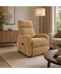Domo Mea Poltrona Reclinabile Vibromassaggiante Crema - Comfort e Stile