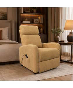 Domo Mea Poltrona Reclinabile Vibromassaggiante Crema - Comfort e Stile
