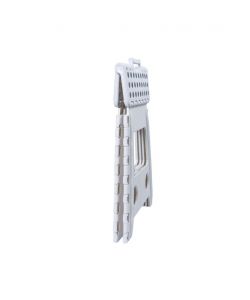 Sgabello Pieghevole Bianco in Plastica 39x29x22 cm