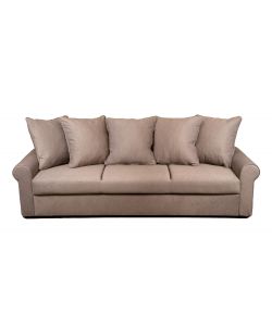 Domo Mea Divano Letto 3 Posti Tortora - Misure 240x90x83 cm - Funzione Letto 200x140 cm