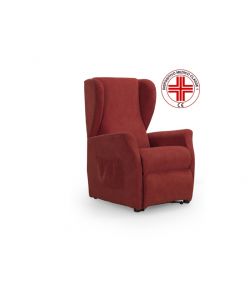 Domo Mea Poltrona Reclinabile Viki - Rosso Tessuto Idrorepellente