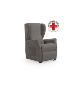 Poltrona Viki recliner grigia