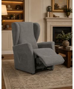 Domo Mea Poltrona Viki Reclinabile Grigia  - Funzione Lift e Relax