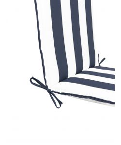 Cuscino da esterno spalla bassa righe blu navy