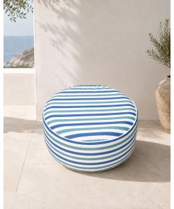 Pouf Gonfiabile Domo Mea - Righe Blu - 53x23 cm