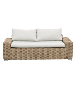 Domo Mea Divano da Esterno in Rattan Beige - 183x85 cm