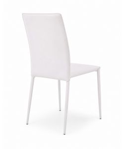 Sedia in Ecopelle Bianco - Design Moderno e Confortevole 45x50x90 cm