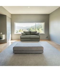 Divano Letto Puglia 3 Posti Verde - 174x103x100cm - Design Moderno e Confortevole