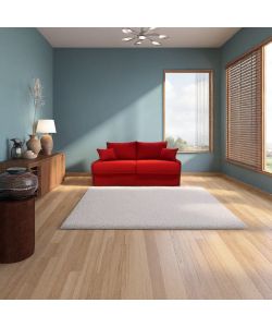 Divano Letto Puglia 3 Posti Rosso - 174x103x100cm - Design Moderno e Confortevole