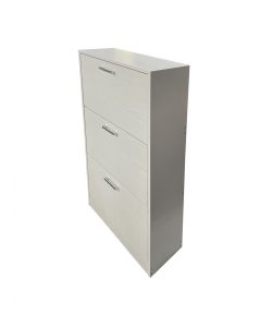 Scarpiera Domo Mea 3 Ribalte Bianco Frassino 60x24x117h