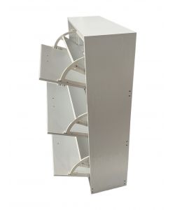 Scarpiera Domo Mea 3 Ribalte Bianco Frassino 60x24x117h