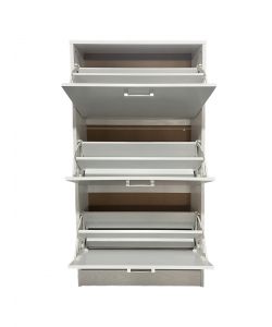 Scarpiera Domo Mea 3 Ribalte Bianco Frassino 60x24x117h