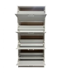 Scarpiera Domo Mea 4 Ribalte Misura 60x24x152,5h Bianca