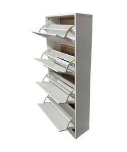 Scarpiera Domo Mea 4 Ribalte Misura 60x24x152,5h Bianca