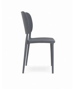Domo Mea Sedia Orbita - Polipropilene Grigio - 45x56x84 cm