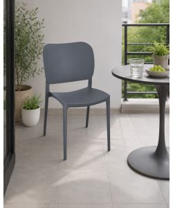 Domo Mea Sedia Orbita - Polipropilene Grigio - 45x56x84 cm