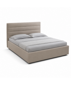 Domo Mea Letto Matrimoniale Nuvola Tortora con Contenitore 160x190 cm