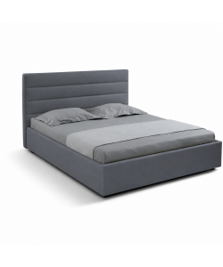 Domo Mea Letto Matrimoniale Nuvola Grigio con Contenitore 160x190 cm