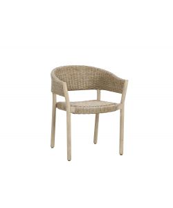Set Cairns Tavolo Tondo 150x75 cm + 5 Sedie in Acacia