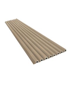 Pannello Decorativo Murale Noce Chiaro - 2900x169x24 mm Montaggio Semplice