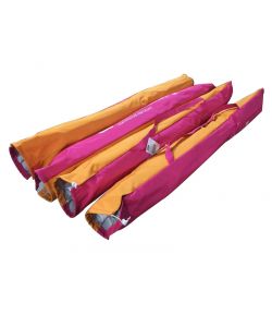 Dr. C. Ombrellone da Spiaggia Antivento 240cm Fucsia-Arancio con Protezione UV50+