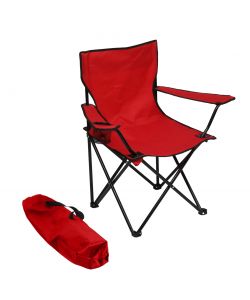 Domo Mea Sedia Batman Rossa Pieghevole - Ergonomica con Portabicchiere