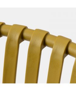 Domo Mea Sedia da giardino Breeze Giallo Senape con braccioli in Polipropilene