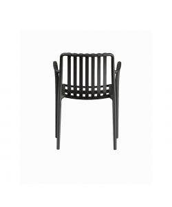 Domo Mea Sedia Breeze da Esterno Grigio Antracite - Design Moderno Impilabile