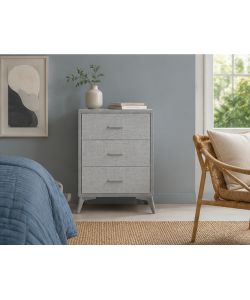 Domo Mea Cassettiera 3 Cassetti Grigio Chiaro - Design Moderno e Pratico