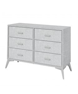 Domo Mea Cassettiera 6 Cassetti Grigio Chiaro - Design Moderno e Versatile