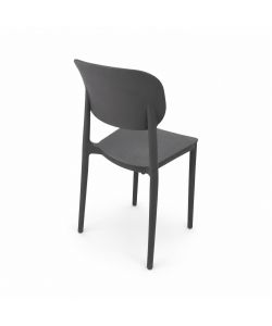 Domo Mea Sedia Mood Grigio Scuro - Design Moderno e Impilabile