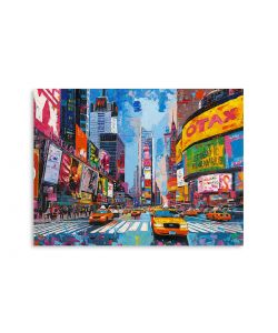 Domo Mea Dipinto Decorativo Su Tela - New York - 120 x 90 cm
