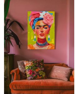 Domo Mea Dipinto Decorativo su Tela - Frida Kahlo - 50 x 70 cm