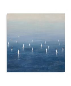 Domo Mea Dipinto Decorativo Su Tela - Barche a Vela - 45 x 45 cm